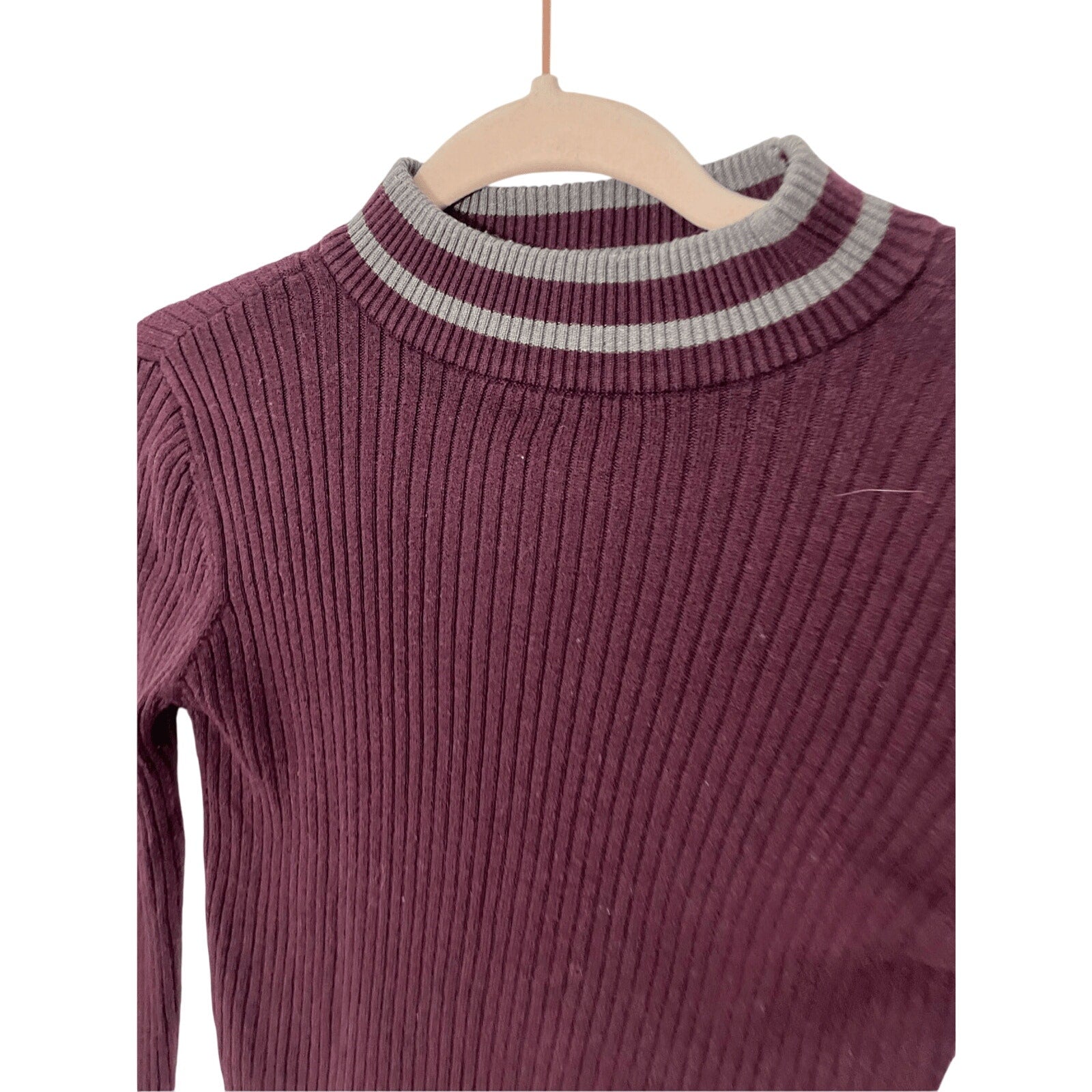 Aeropostale Women's Burgundy Y2K Streetwear Long Sleeve Turtleneck S Academia