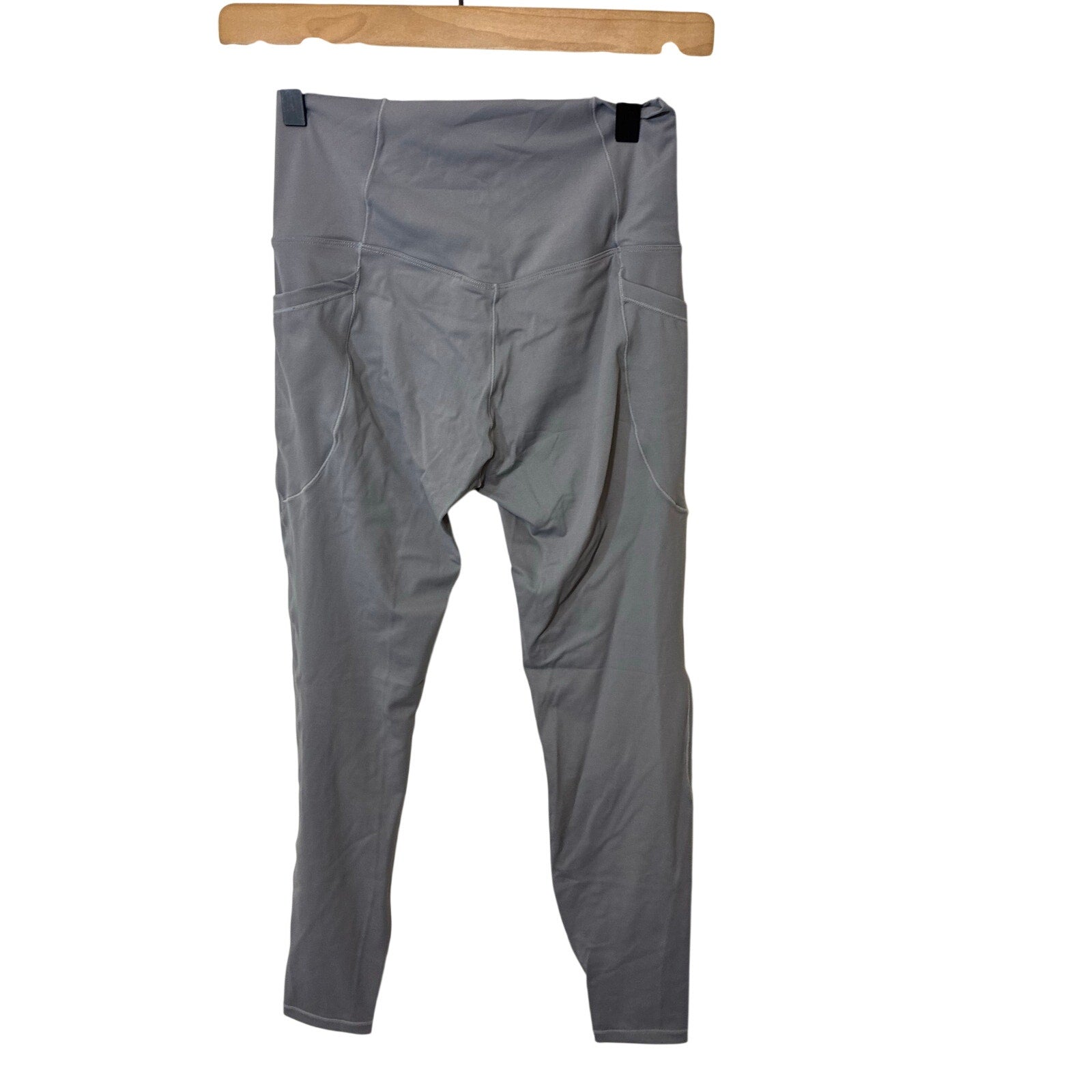 Women’s Gray Crossover Waist Leggings Size Small Buttery Soft Yoga Gym