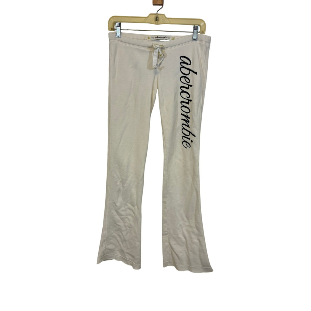 Vintage Y2K Abercrombie & Fitch 1892 Spellout Fold Over Flare Yoga Pants XL
