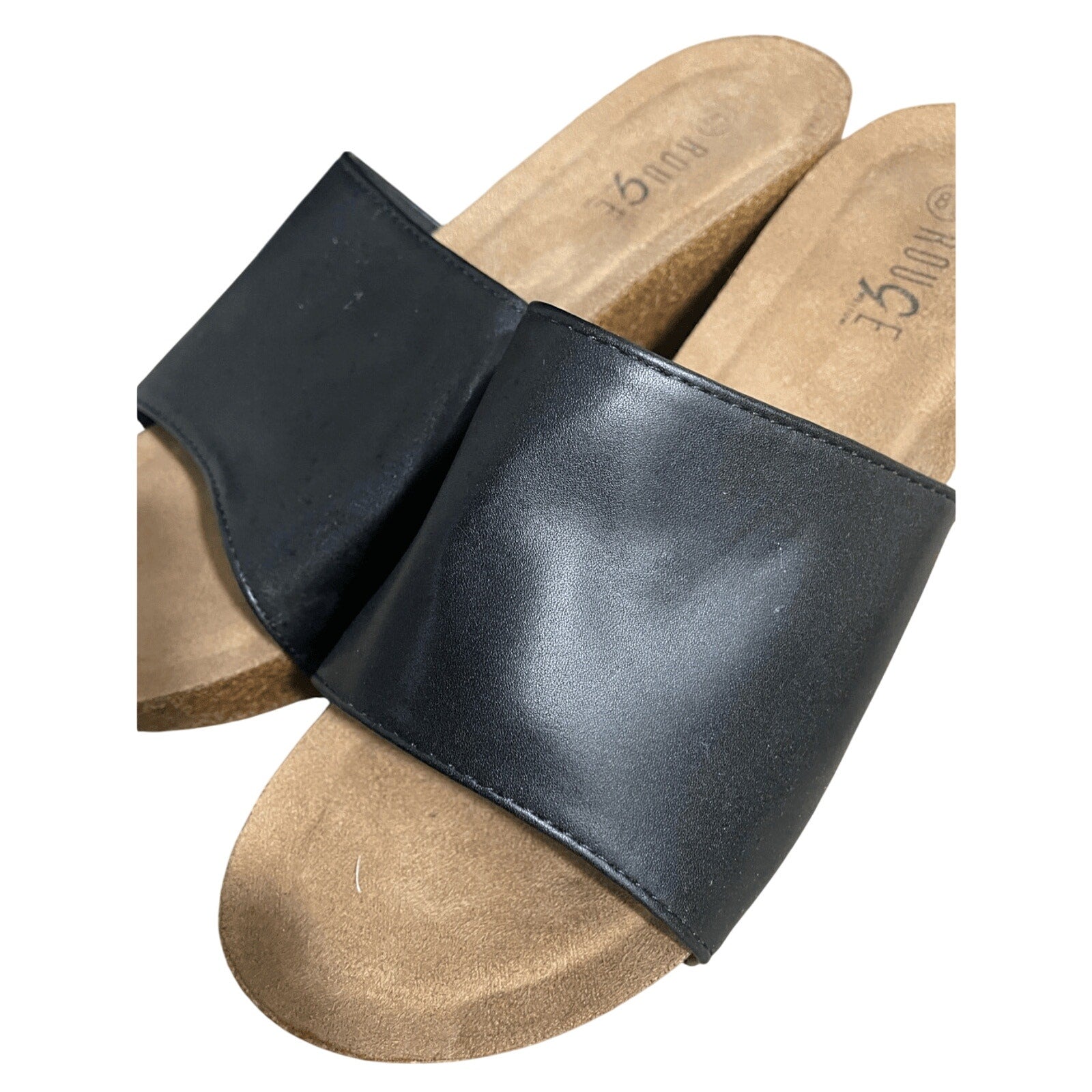 Rouge Helium 8.5 Women's Cork Leather Wedge Preppy Summer Minimalist Coastal