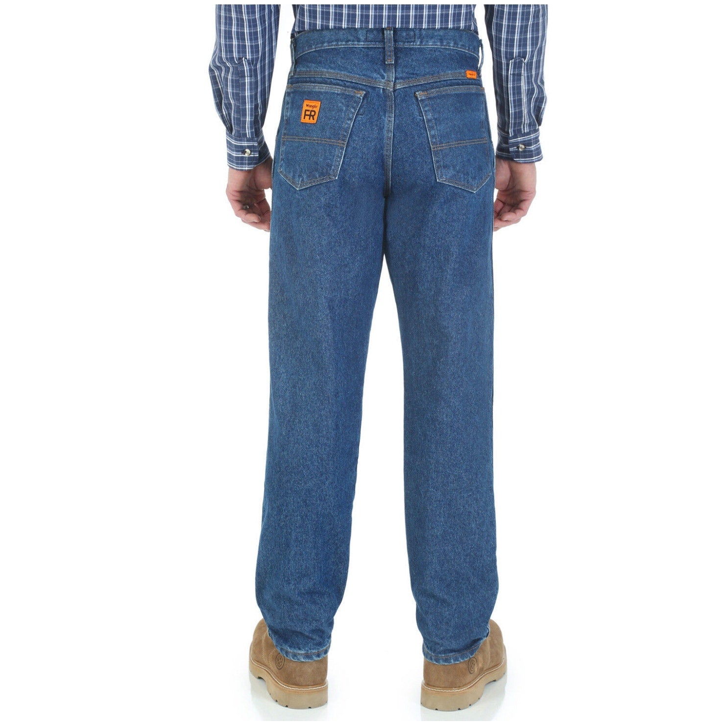 Wrangler Men's Flame Resistant Relaxed Fit Jean Trucker Workwear Denim Cowboy 44