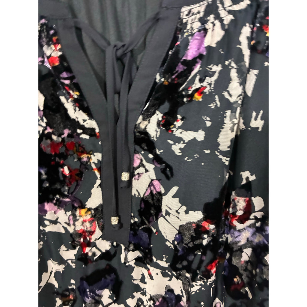 Gibson Latimer Crushed Velvet Moody Dress Romantic Whimsygoth Floral Boho