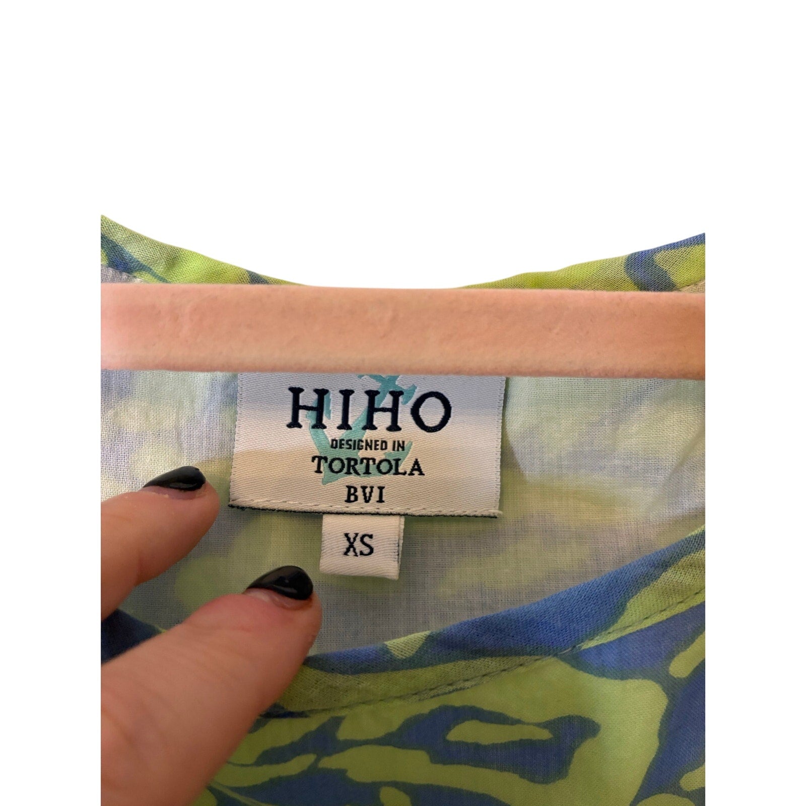 HIHO Tortola BVI Caribbean Resortwear Abstract Print Tank Top XS