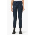 NWT Hudson Women's Blue Flat Front Ankle Zip Pockets Drawstring Jogger Pants M