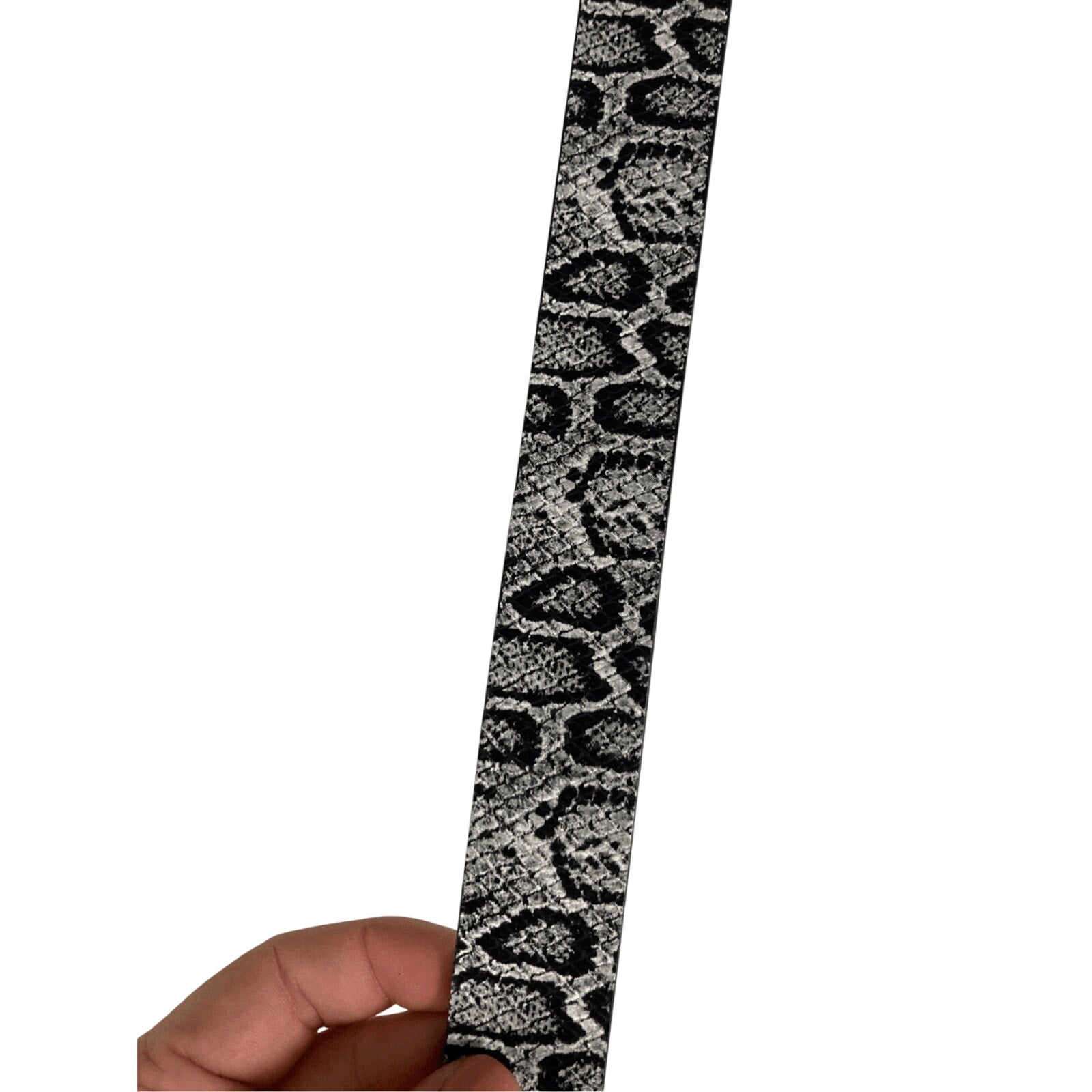 Faux Leather Chromatic Snake Skin Belt Western Retro Costume Art Deco One Size