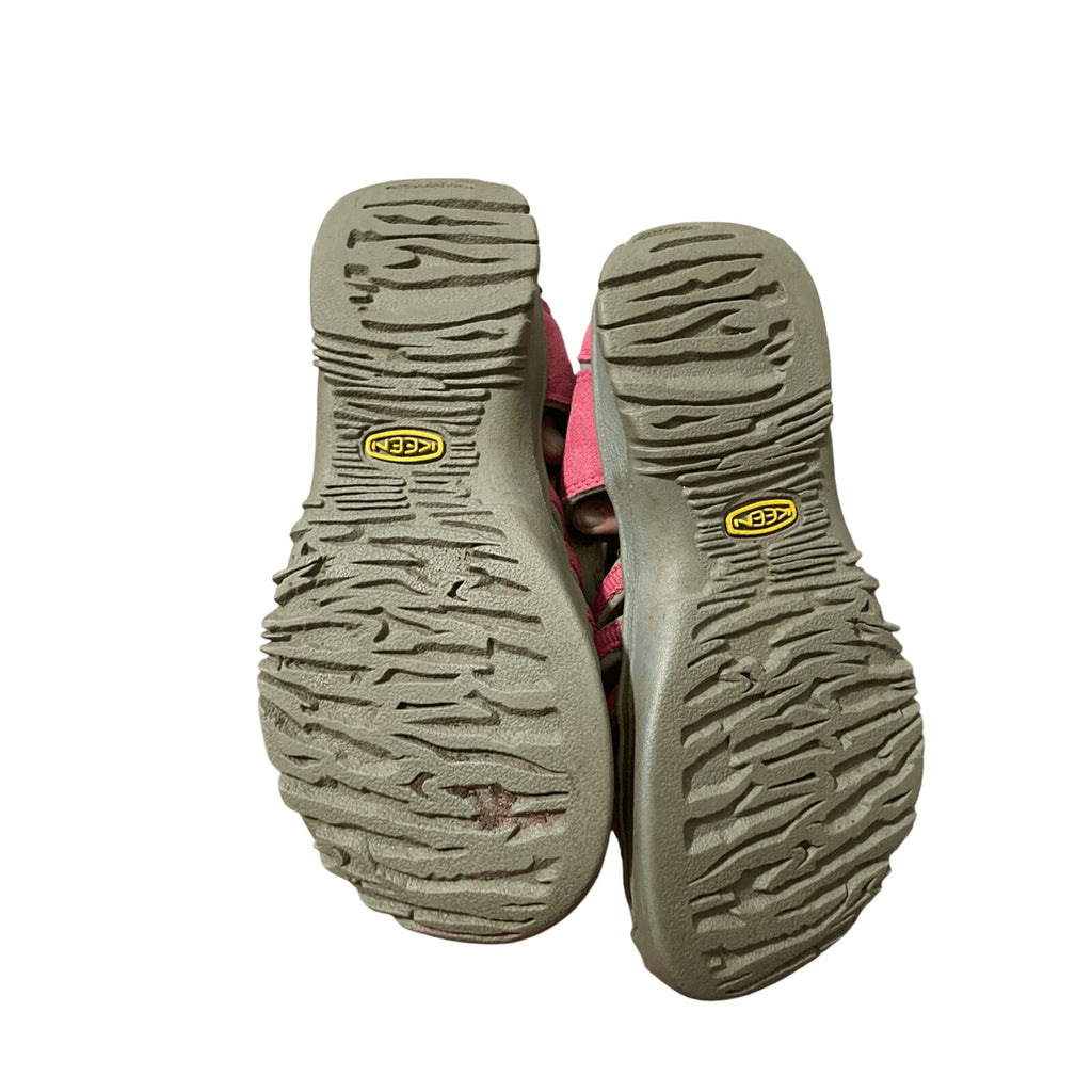 Keen Brown Pink Kids Newport H2 Pink Waterproof Gore Core Utility Hiking Boots