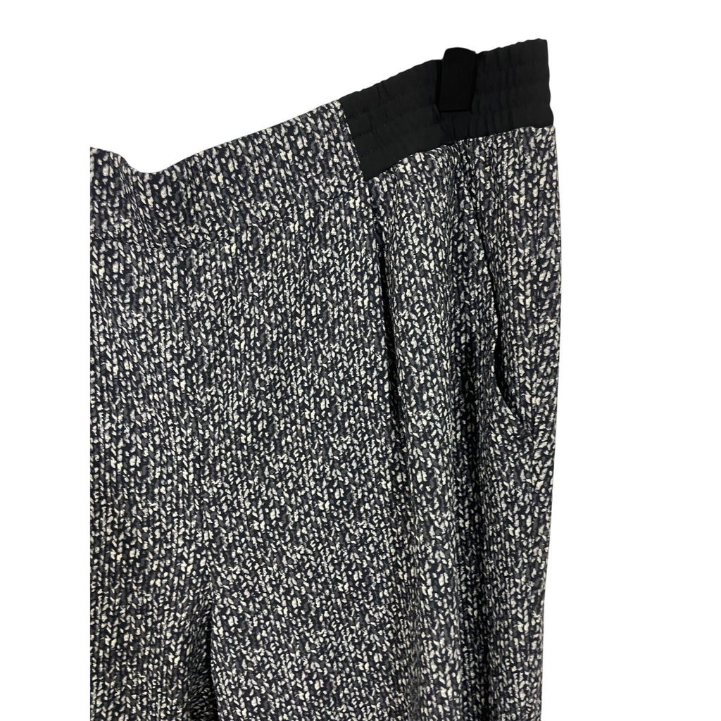 Gorgeous Black Slouch Jersey Tapered Trousers S Lou & Grey Novelty Print Lounge