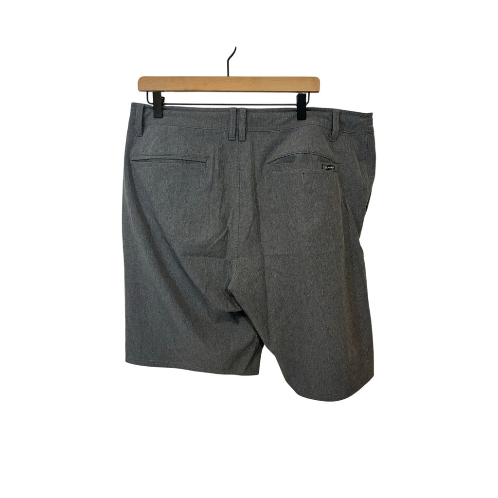 O'Neill Mens Hybrid Hyperdry Gray Stretch Board Shorts 38 Relaxed Fit Surf