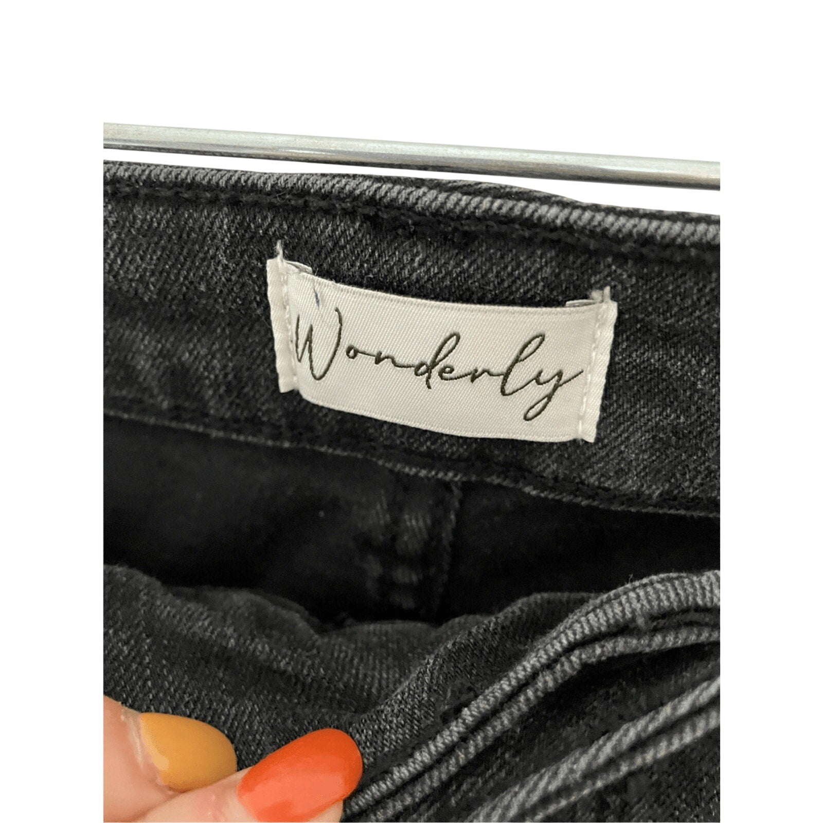 Wonderly Mid Rise Black Skinny Cropped SZ 18 Casual Denim Kidcore Teacher Denim