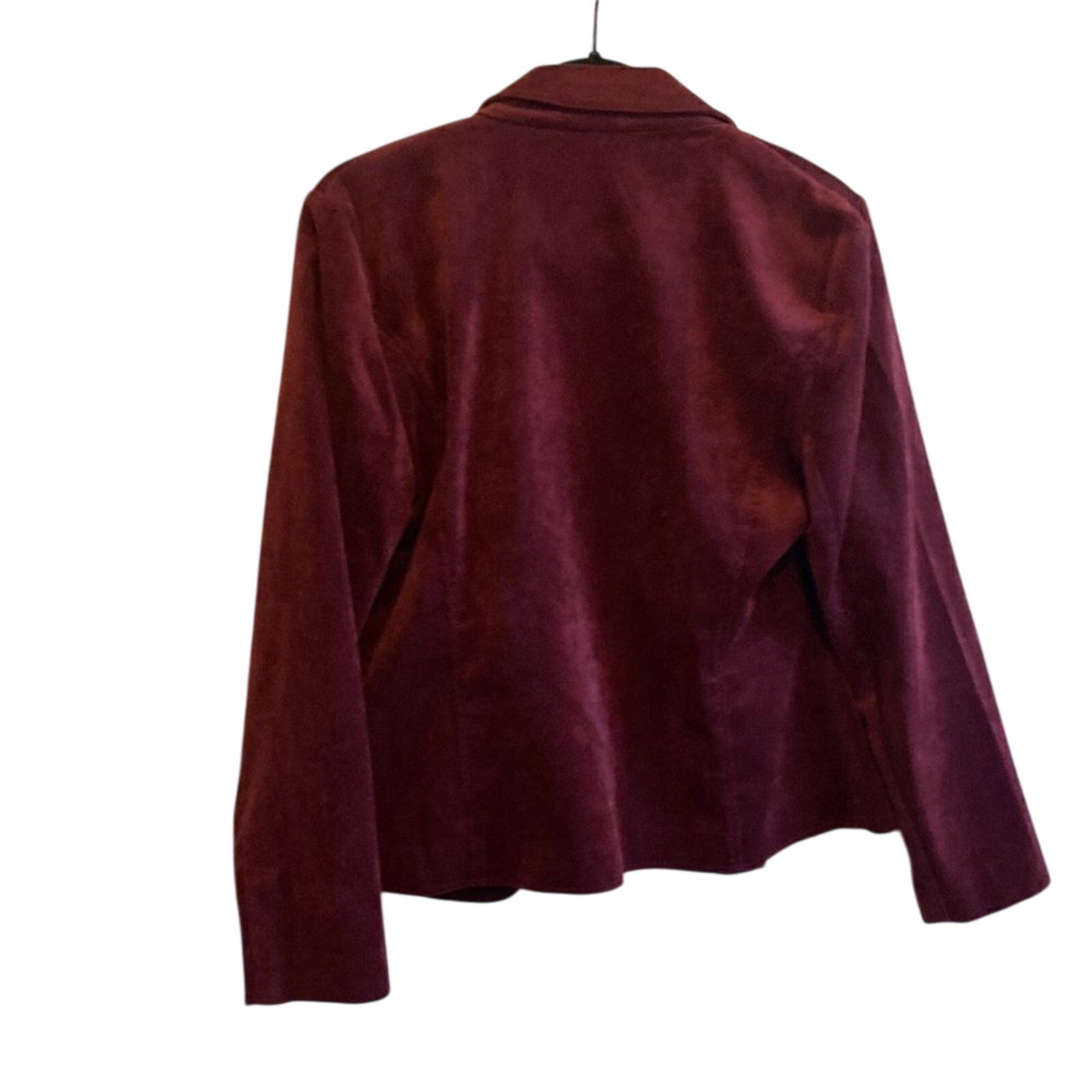 Counterparts Corduroy Burgundy 70's Denim Inspired Button Up Sz 8 Jacket