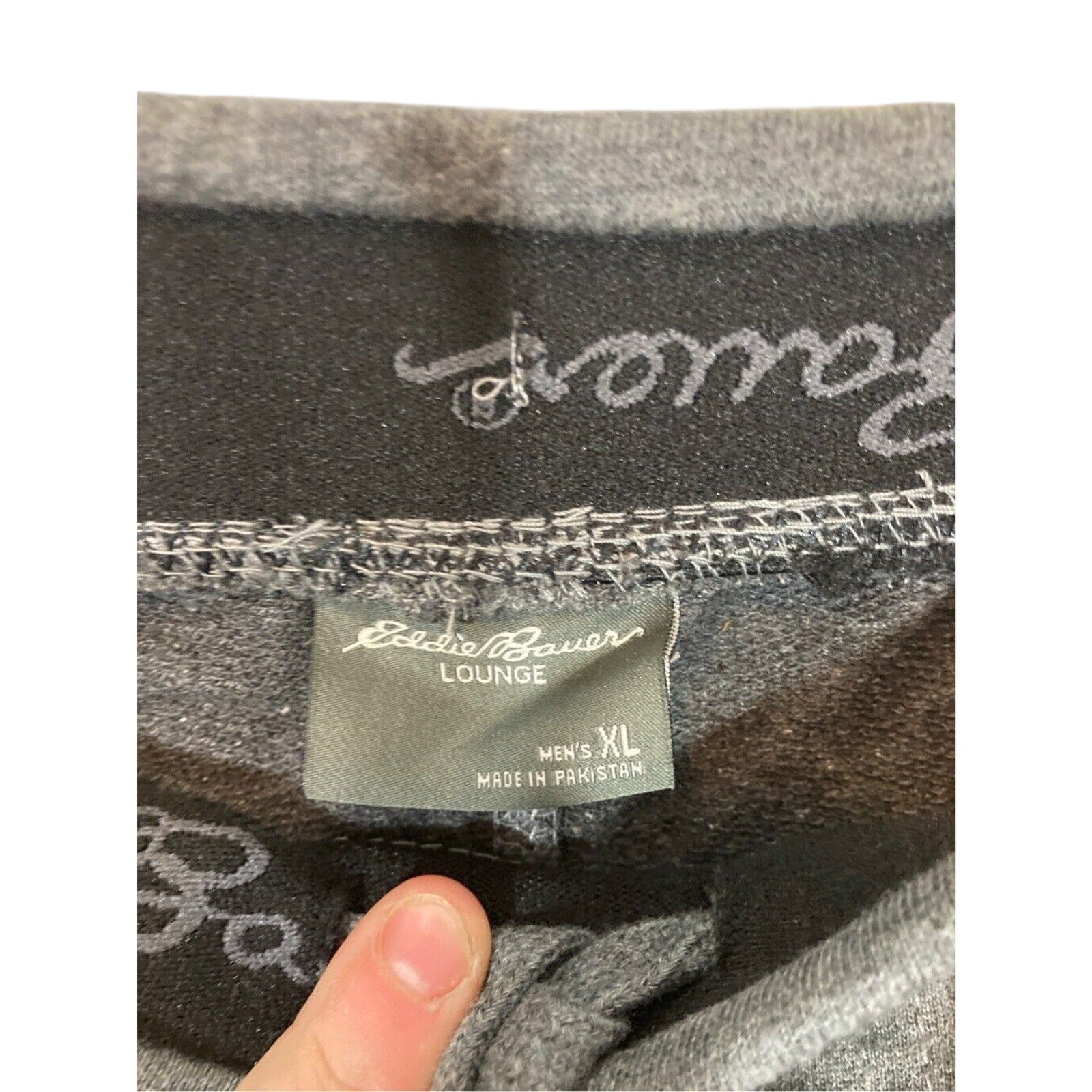 Eddie Bauer Men's XL Dark Charcoal Grey Sweat Casual Athletic Shorts