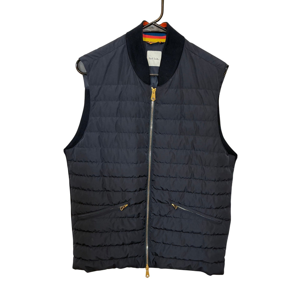 Paul Smith Quilted Panelled Gillet Large Feather Down Utility Luxury Minimalist