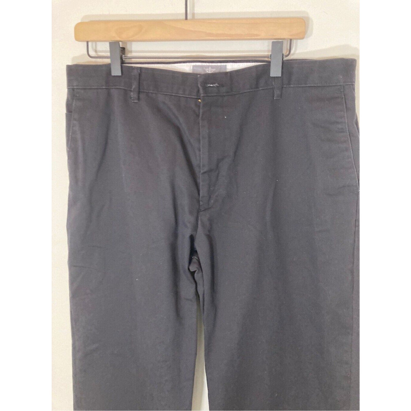Docker's Men's Black Old Money 38x30L  Utility Khaki Classic Pants