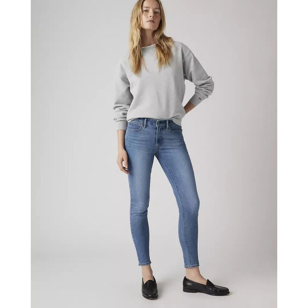 Levi’s 711 Skinny Jeans Women’s 28 Medium Wash Stretch Denim Minimalist Preppy