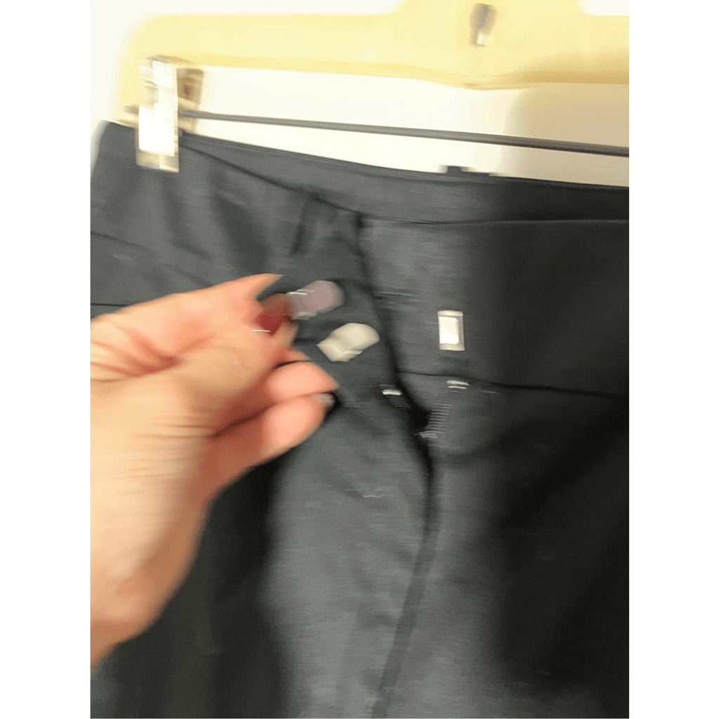 NWT Zara Women's Cotton Black MidRise Career Wear Dress Slacks Sz 10 Business