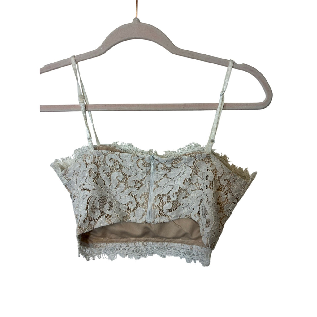 Cider White Lace Matching Set Small Bridal Shower Bachelorette Outfit Western
