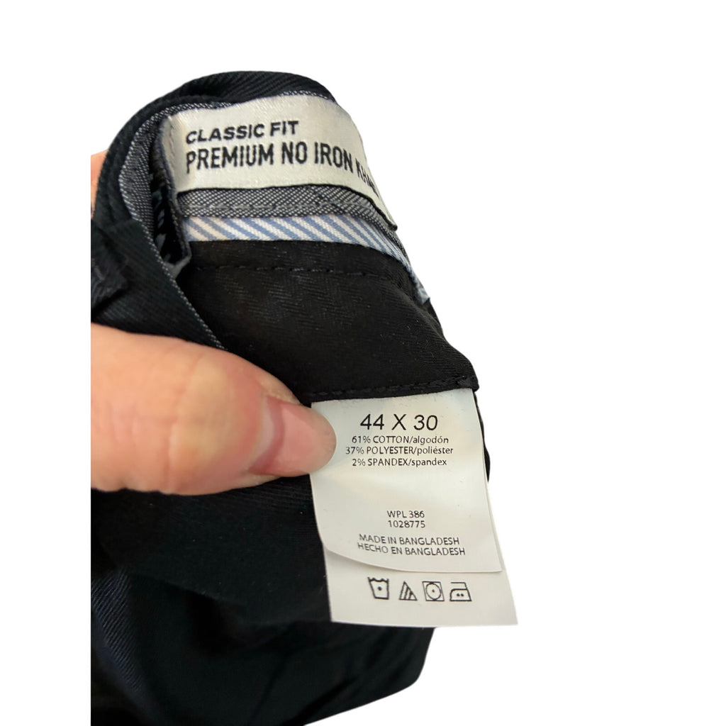 Men’s 44 X 30 Haggar Dress Pants Black Flex Event Corporate Business Holiday
