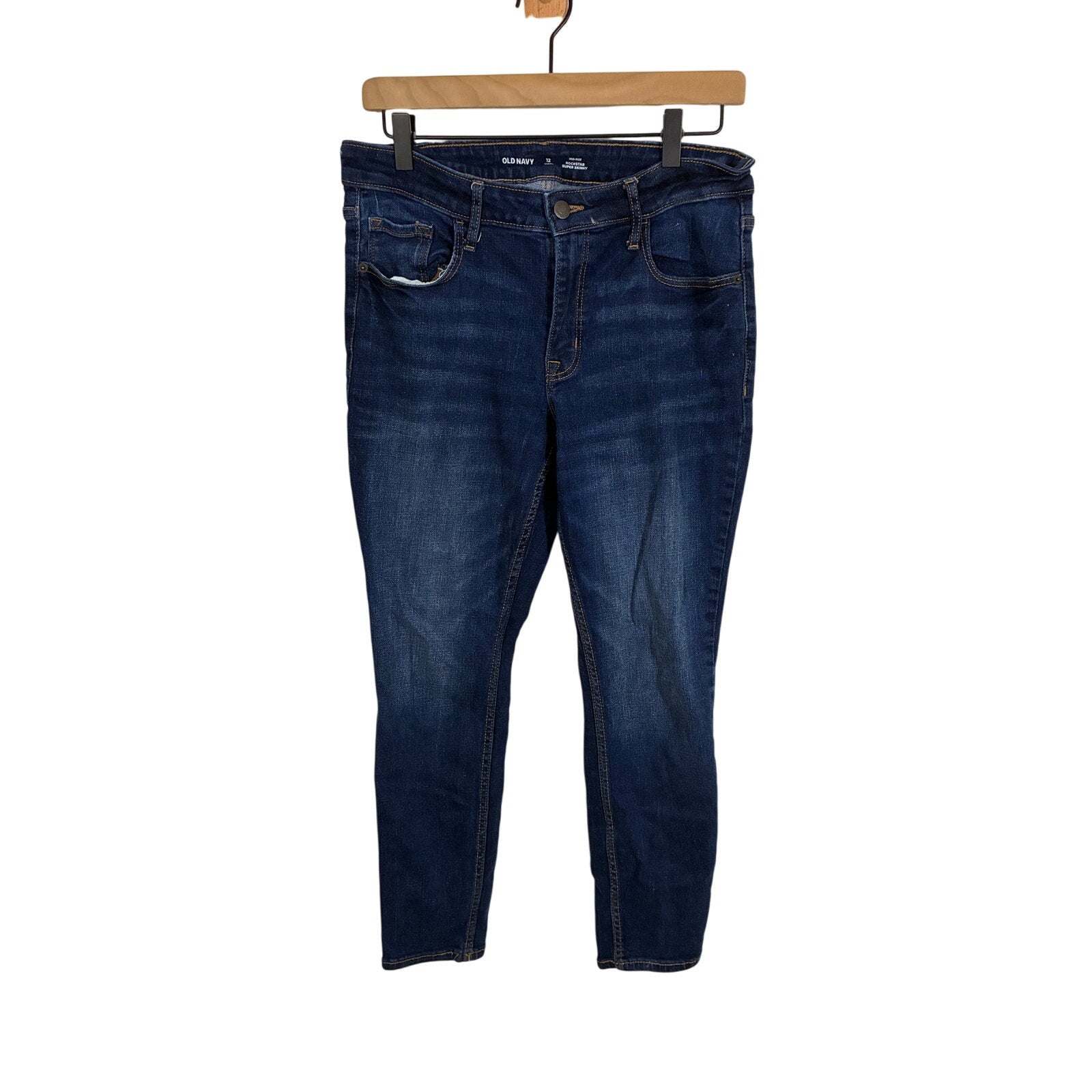 Old Navy Women's Original Mid Rise Jeans 12 Casual Minimal Informal Everyday