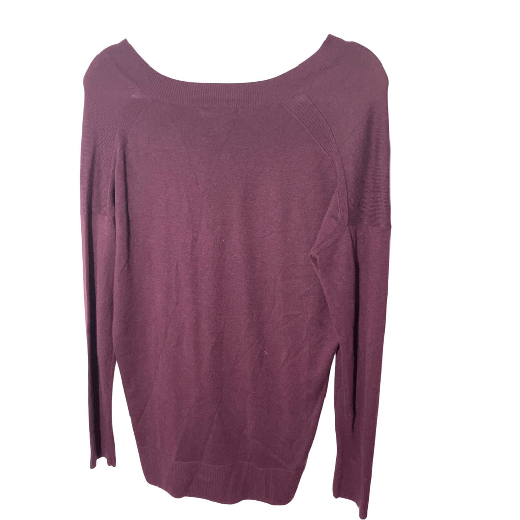 Revolve Chelsea 28 Sweater Cashmere Soft V-Neck Purple XS