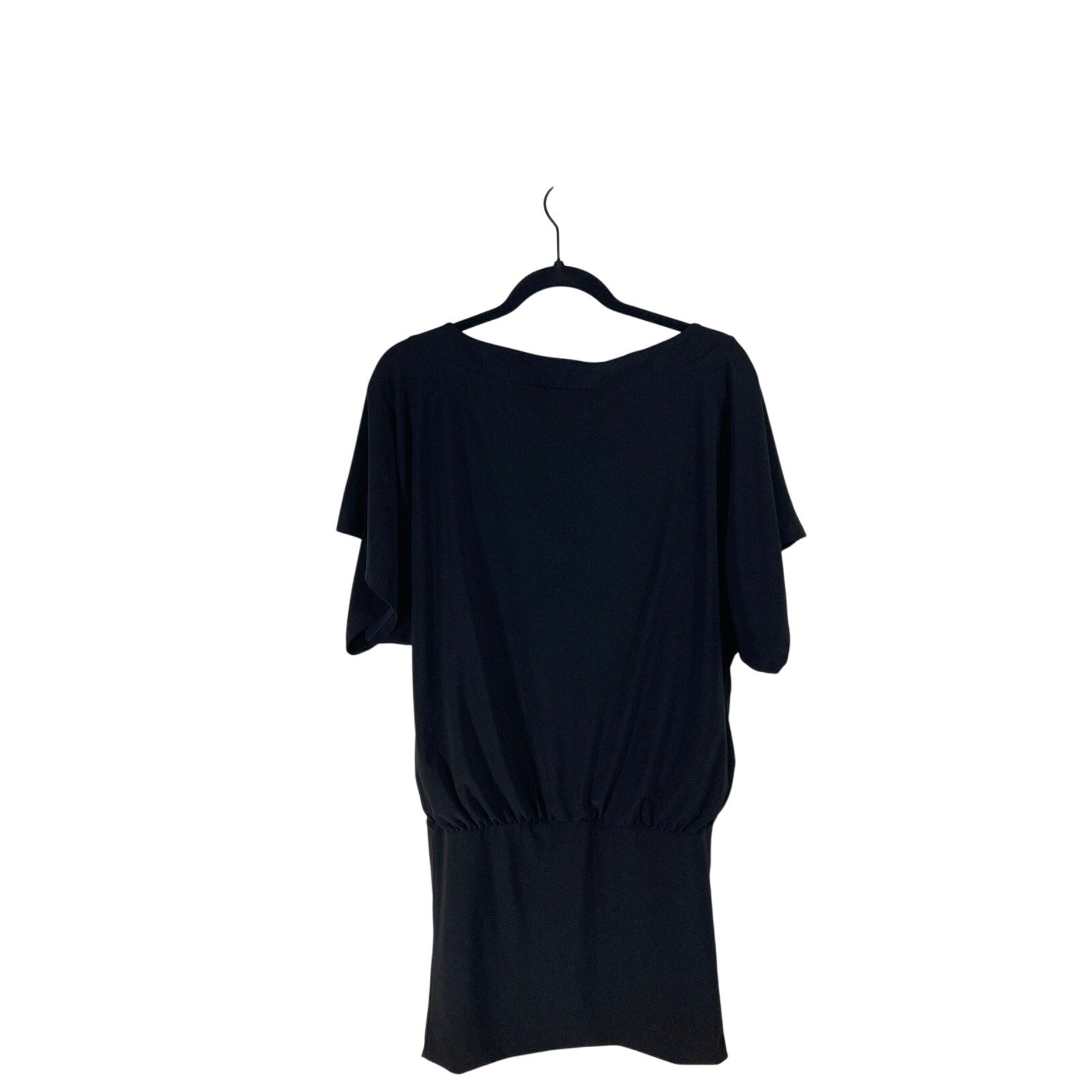 White House Black Market Oversized Black Tunic Wrap Dress XXS