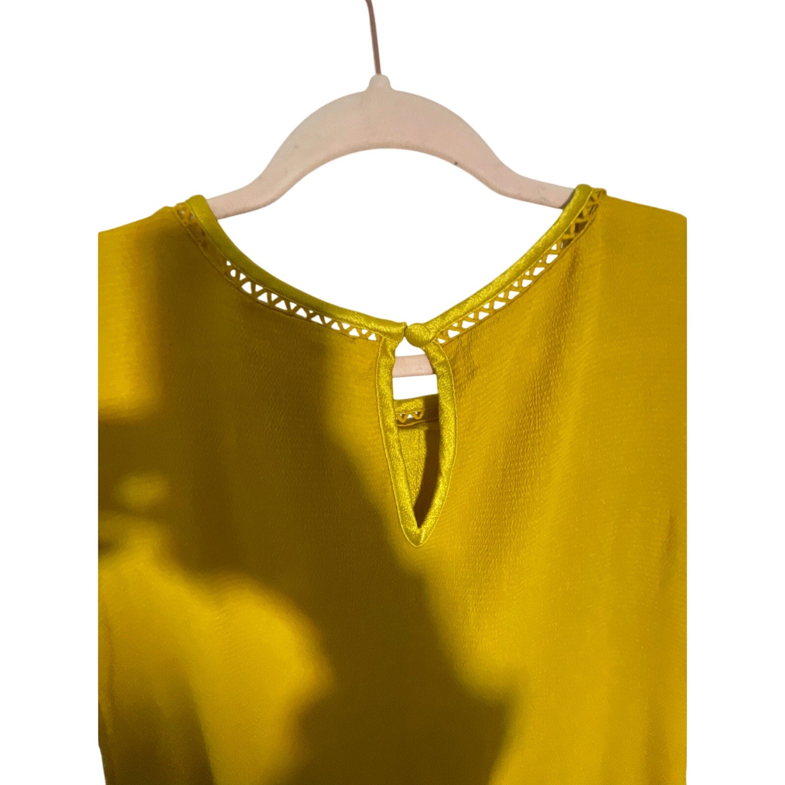 Maeve by Anthropologie Verdet Gold Swing Mini Dress 60s Boho Style XS Retro