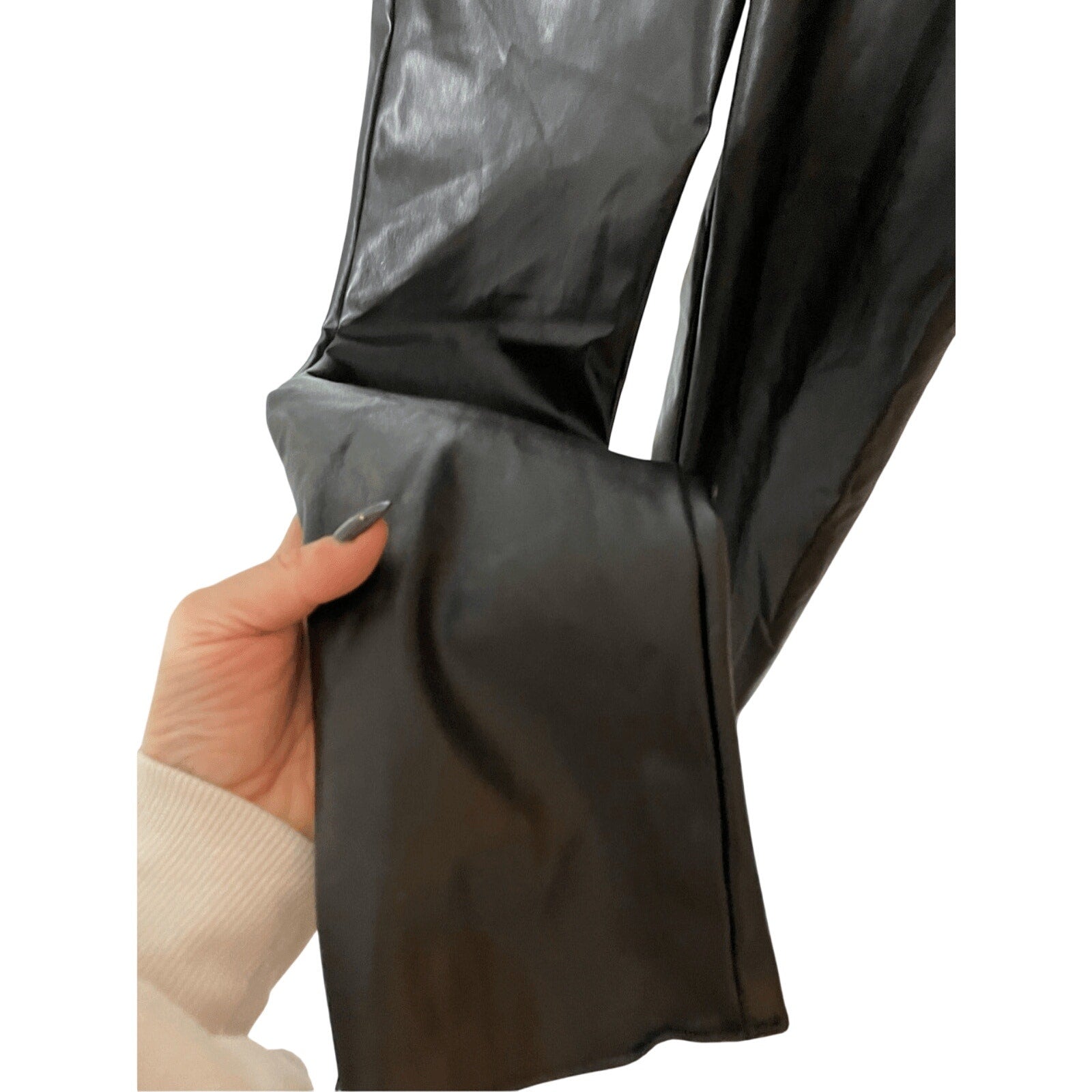 Windsor Women's XS Faux Leather Black Festive Trousers Festival Western Grunge