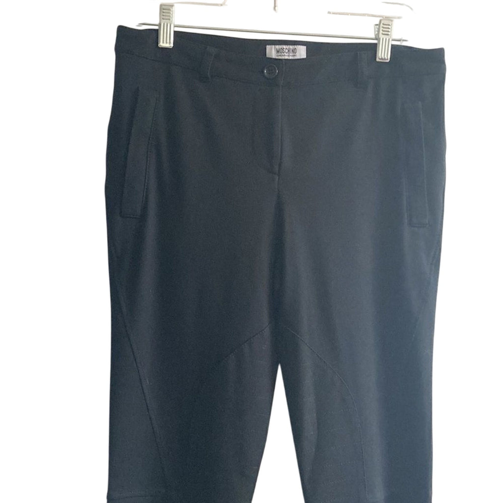 Moschino Cheap and Chic Black Straight Modest Stretchy Skinny Jeans sz 8