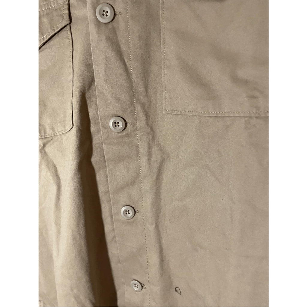NWT Valor Men's Tan Trucker Front Plaid Lined Button Chore Jacket Menswear