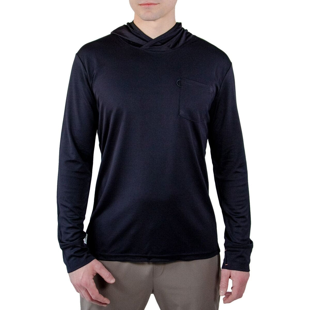MuskOx Charleston Performance Hoodie Mens Black Lightweight Moisture Wicking XXL