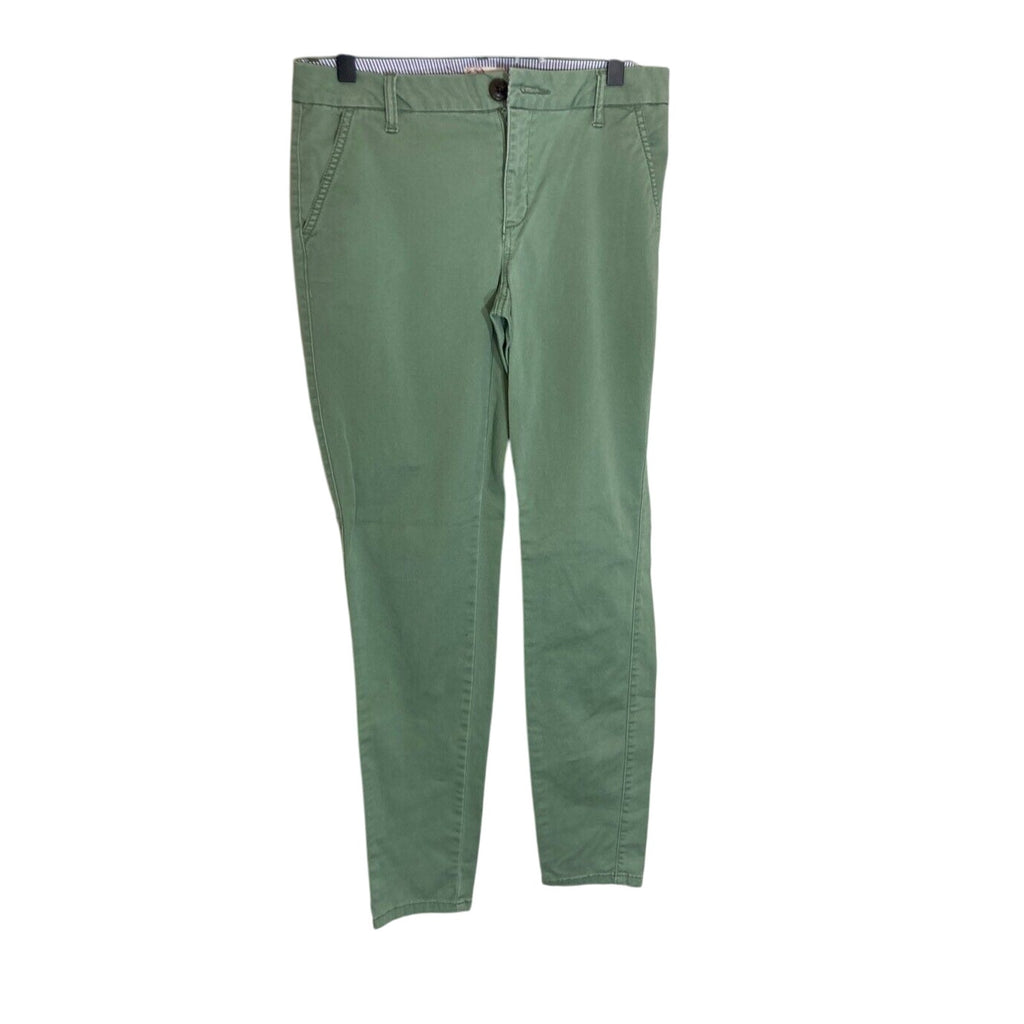 SO Women's Green Chino Bootcut Teacher Retro Kidcore Dress Slacks Junior Corporate