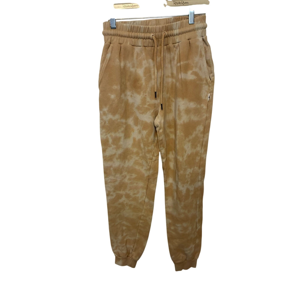 Roxy Fools Gold Joggers Womens Beige Lounge Sweatpants Drawstring Casual S