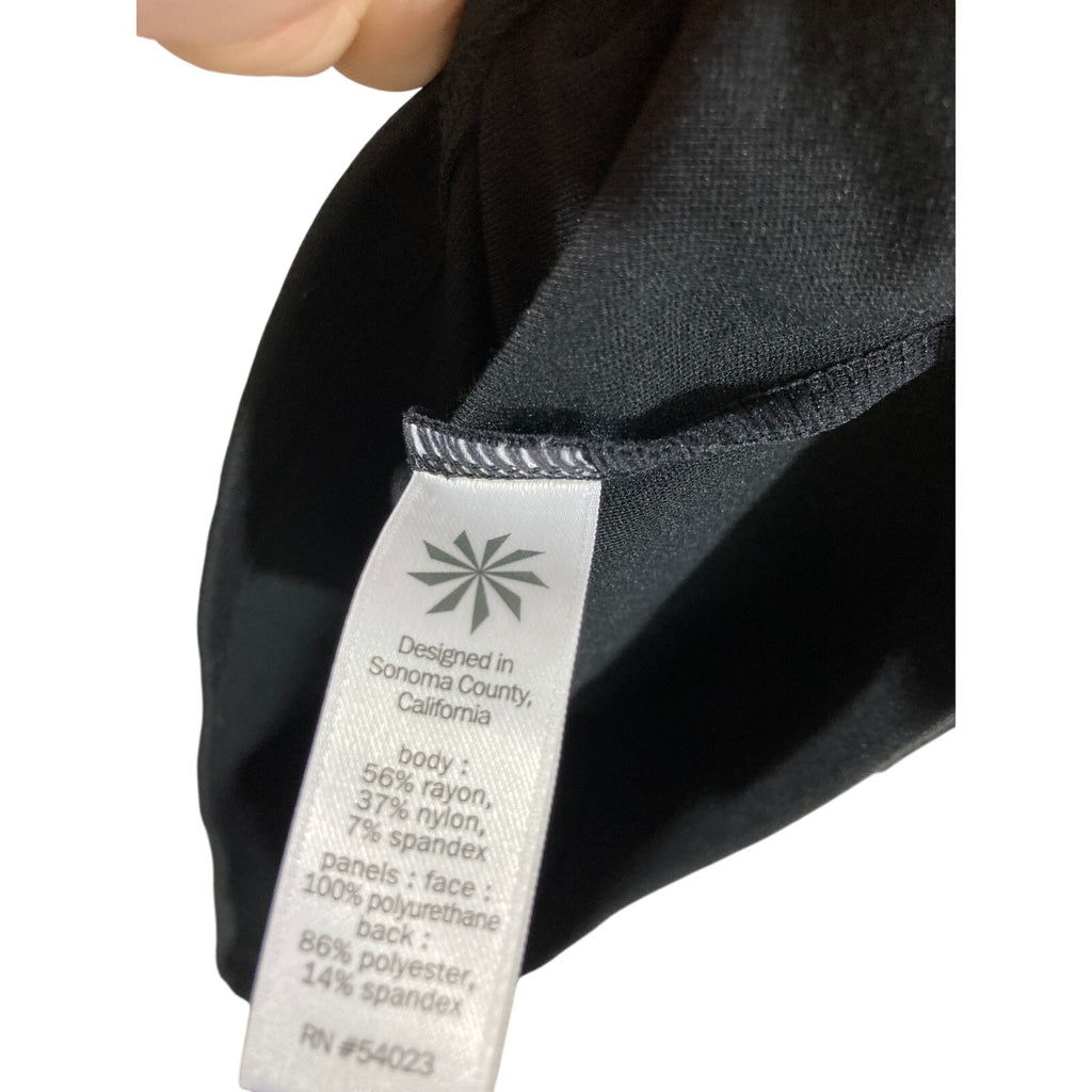 Night on the Town Athleta Vegancore Leather Grunge Ponte Stretch Dress Size S