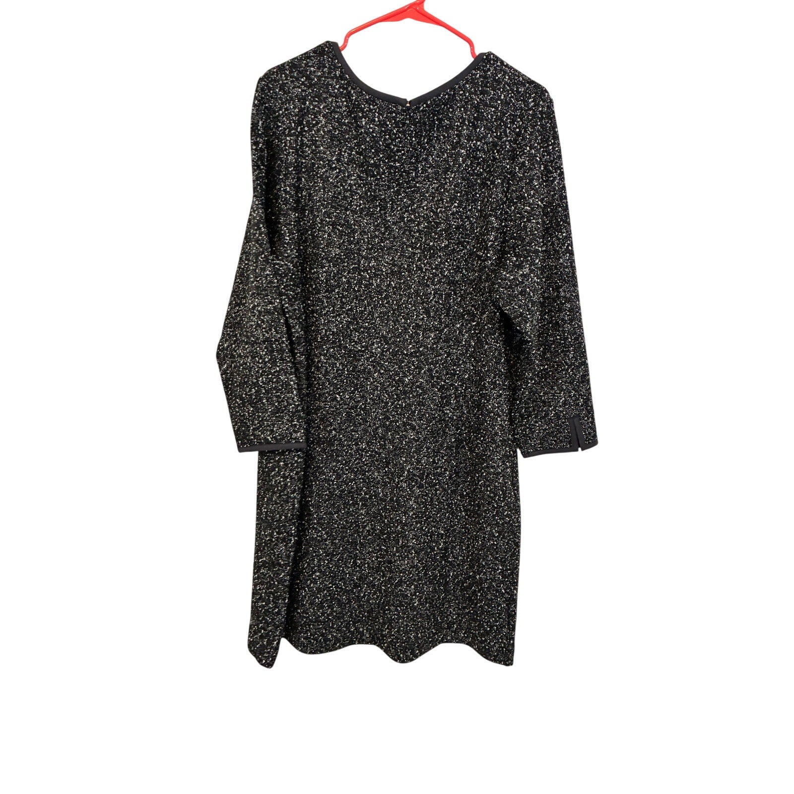Talbots Bouclé Sheath Dress Heathered Gray Black Tweed Office Career Dress 20P