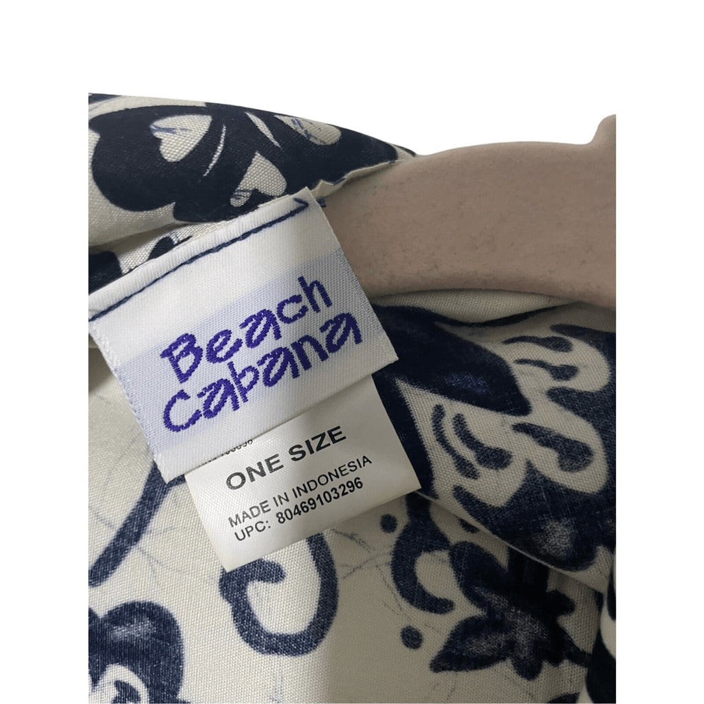 Beach Cabana Women's One Size Coastal Grandma Cover Up Lagenlook Kaftan Duster