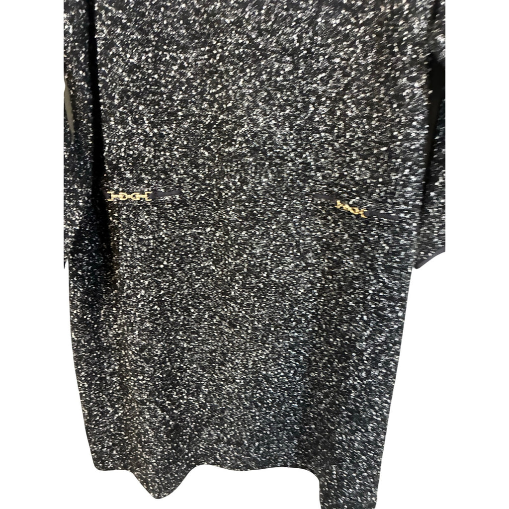 Talbots Bouclé Sheath Dress Heathered Gray Black Tweed Office Career Dress 20P