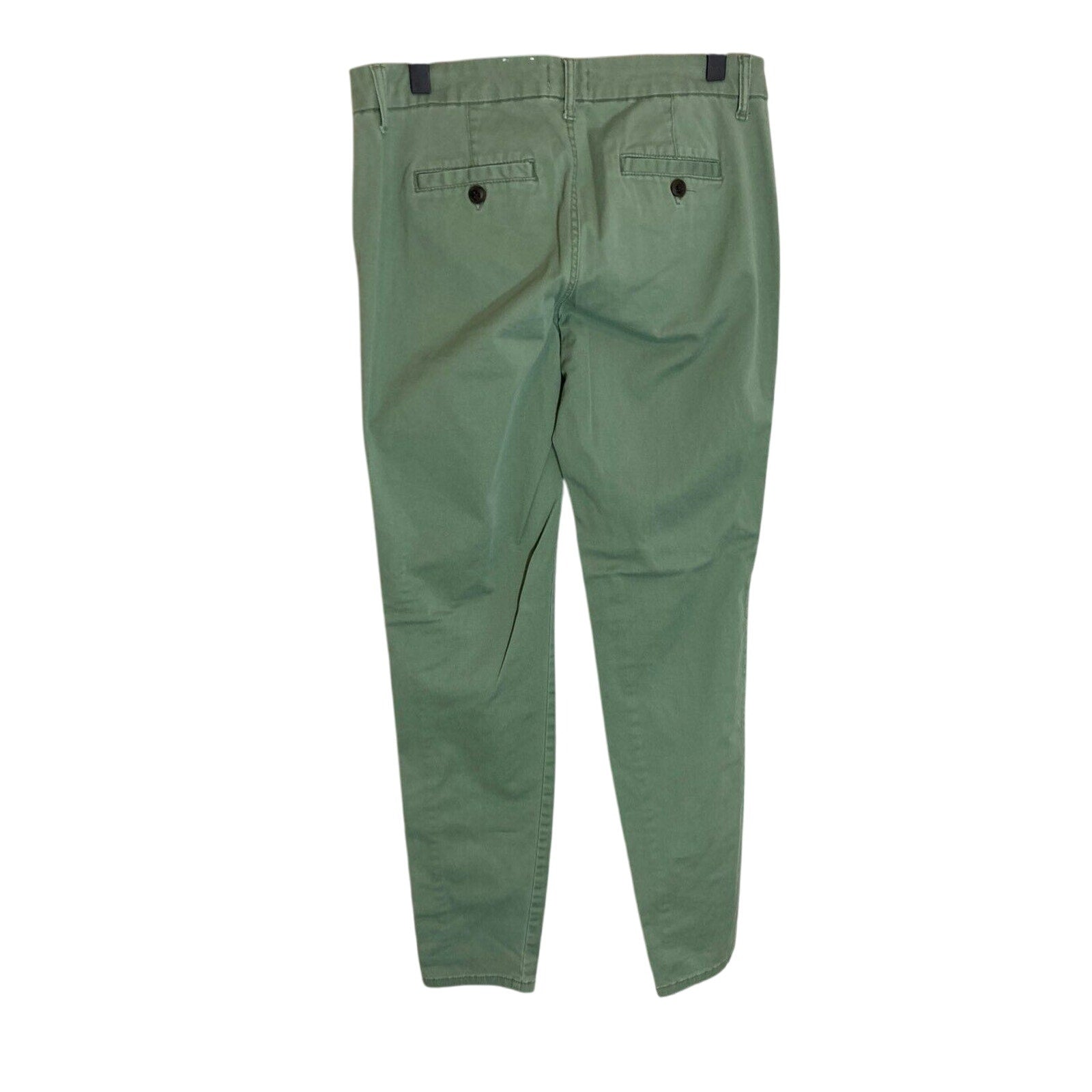 SO Women's Green Chino Bootcut Teacher Retro Kidcore Dress Slacks Junior Corporate