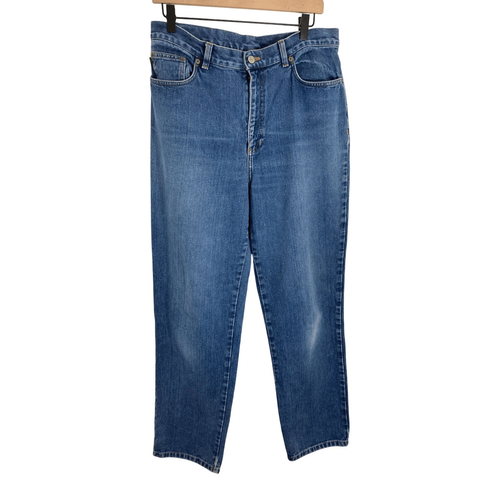 Vintage Women's Ralph Lauren Bootcut Denim SZ 12 Dad Jeans Grandpa Relaxed Fit