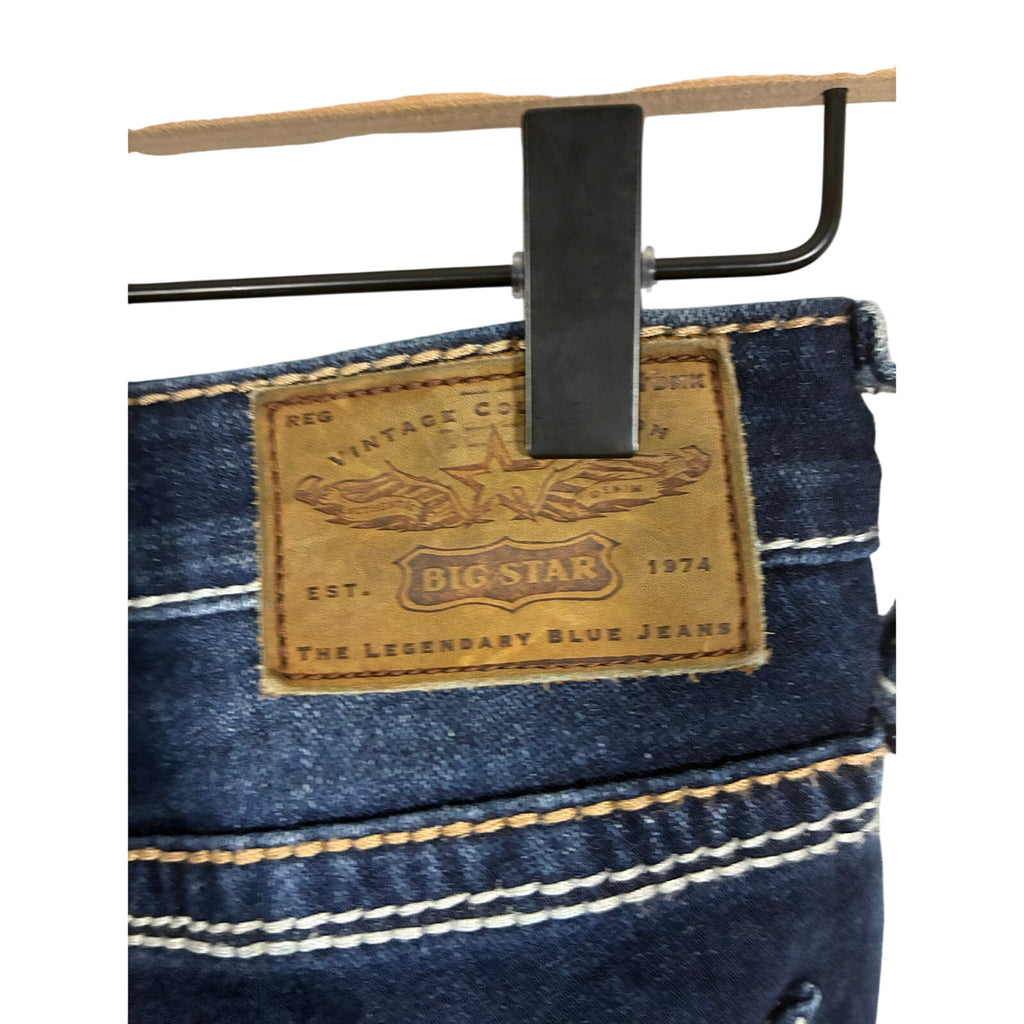Big Star Jenae Skinny Stretch Jeans Cowboy Rodeo Ranch Low Rise Denim Farmer