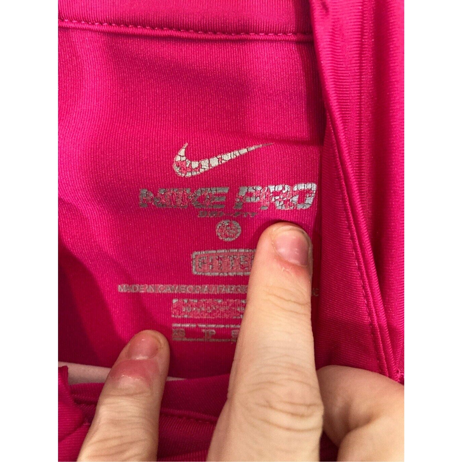 Nike Pro Women's Hot Pink Long Sleeve Quarter Zip