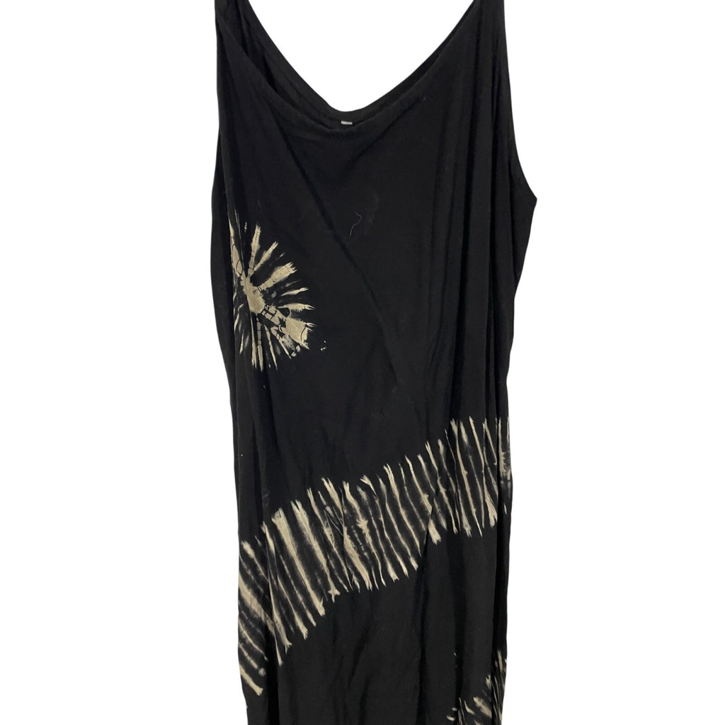 Tie Dye Gauzy Eclectic Unbranded Women's Maxi Dress Back Tie Cotton Coastal