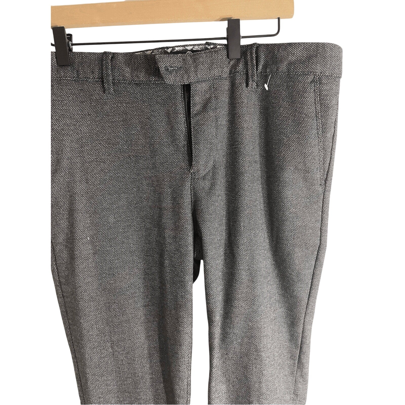 Haight & Ashbury Wool Grey Men's Tweed Trousers Workwear Preppy Minimalist
