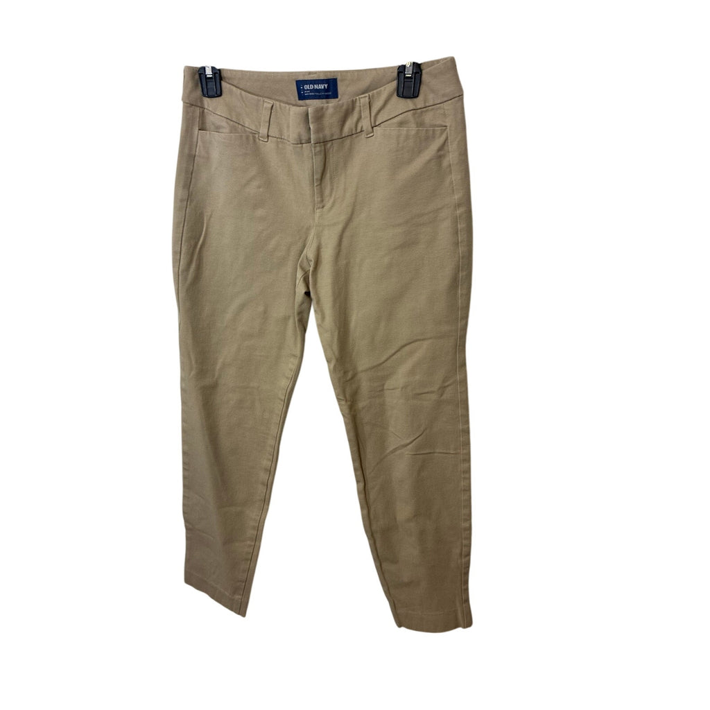 Old Navy Pixie Pants Women’s Size 4 Tan Khaki Chino Workwear Office