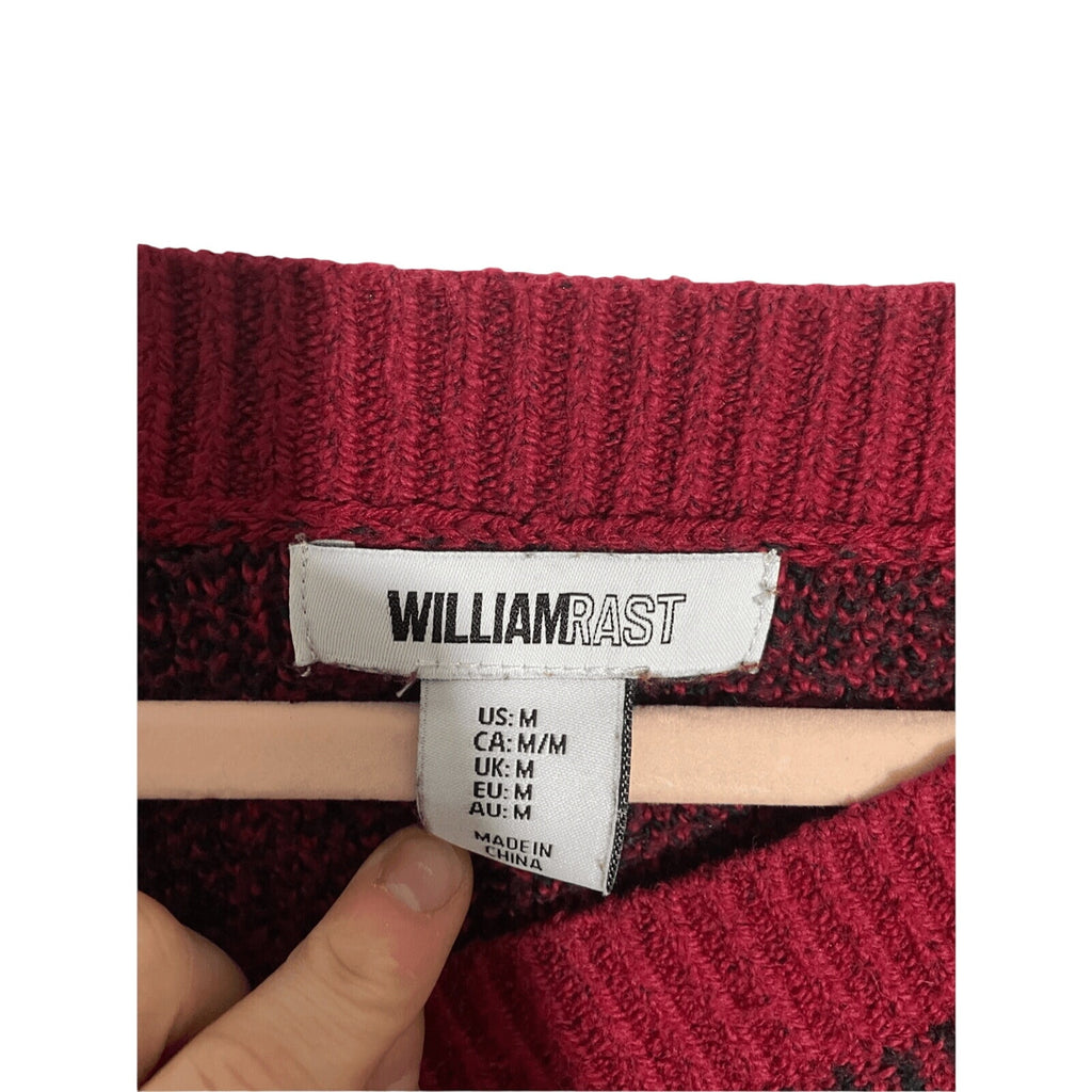 William Rast Buffalo Check Gingham Preppy Plaid Women's Size Medium Sweater