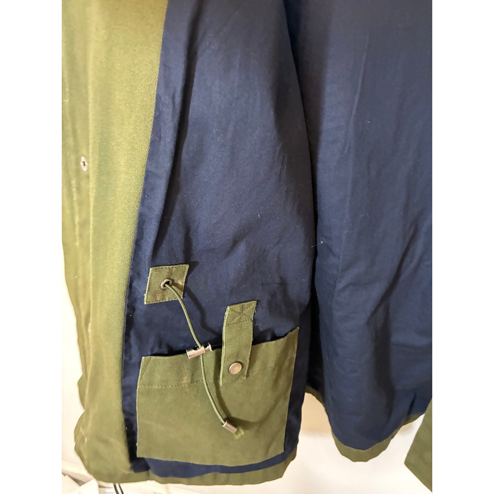 Alain Figaret Paris Utilitary Veste militaire Isao Men's Large Cotton Ripstop