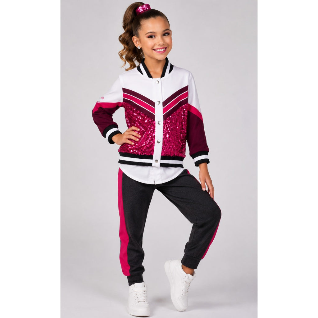 Weisman Embezzled Sparkly Pink Track Suit