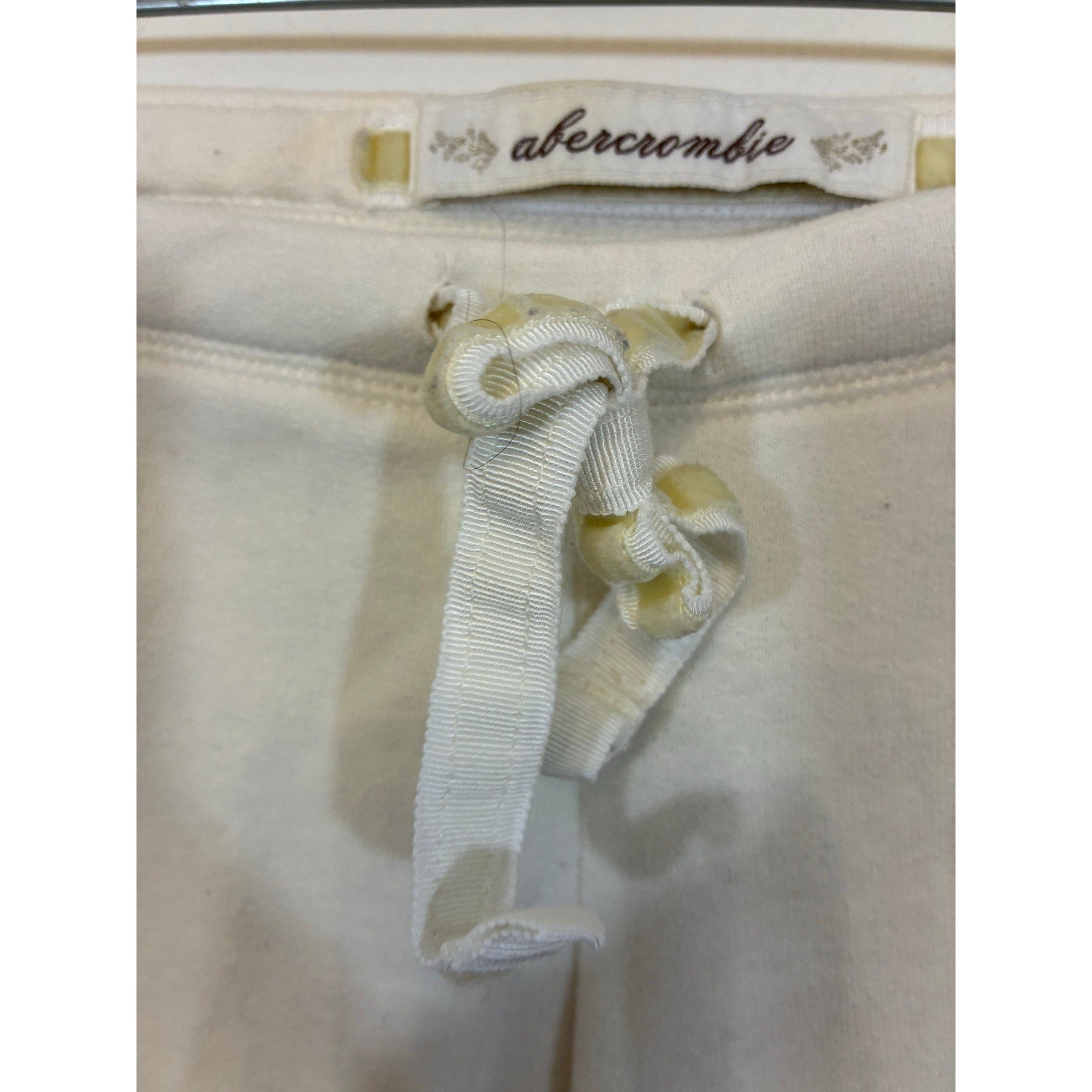 Vintage Y2K Abercrombie & Fitch 1892 Spellout Fold Over Flare Yoga Pants XL