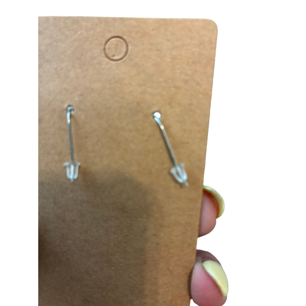 Miracle Pearl Earrings Silver Spiral Eclectic Hippie Women's O/S Retro Boho