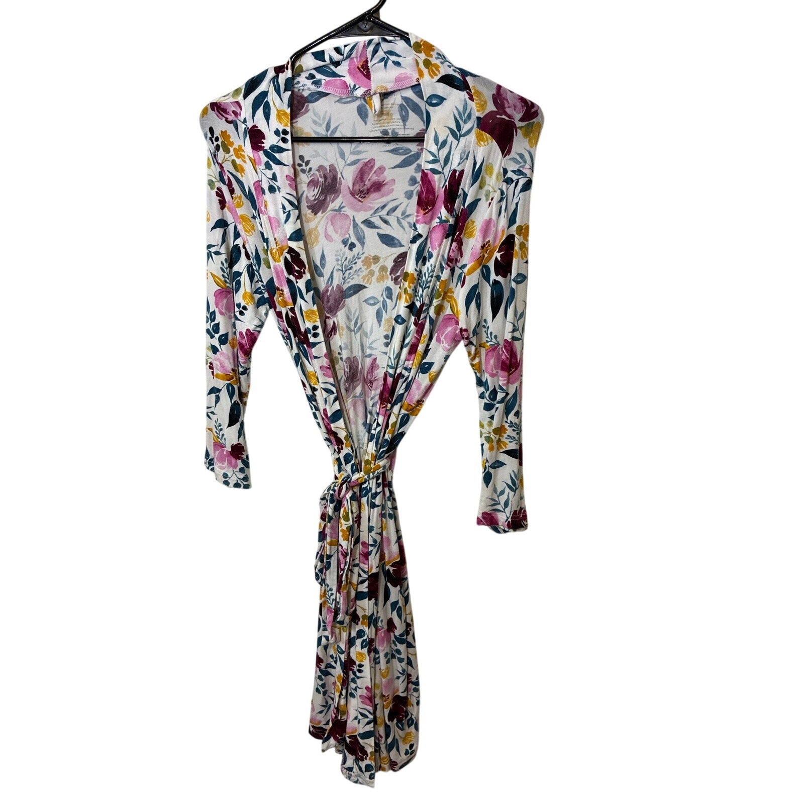 Posh Peanut Prairie Floral Bamboo Kimono Robe Cottagecore Lounge Small