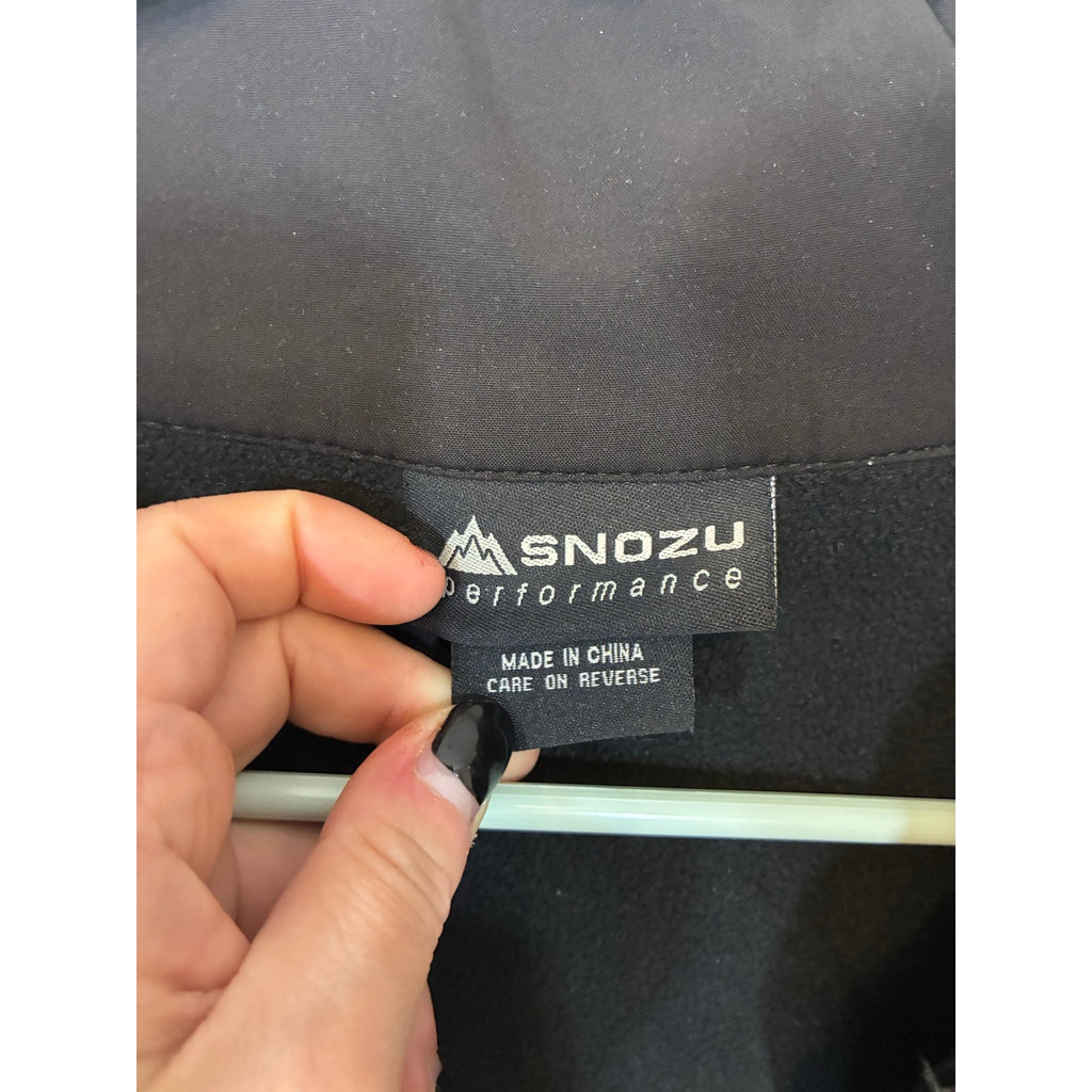 Snozu Performance Stretch-O-Rama Jacket Mens XL Black Full Zip Stretch Active