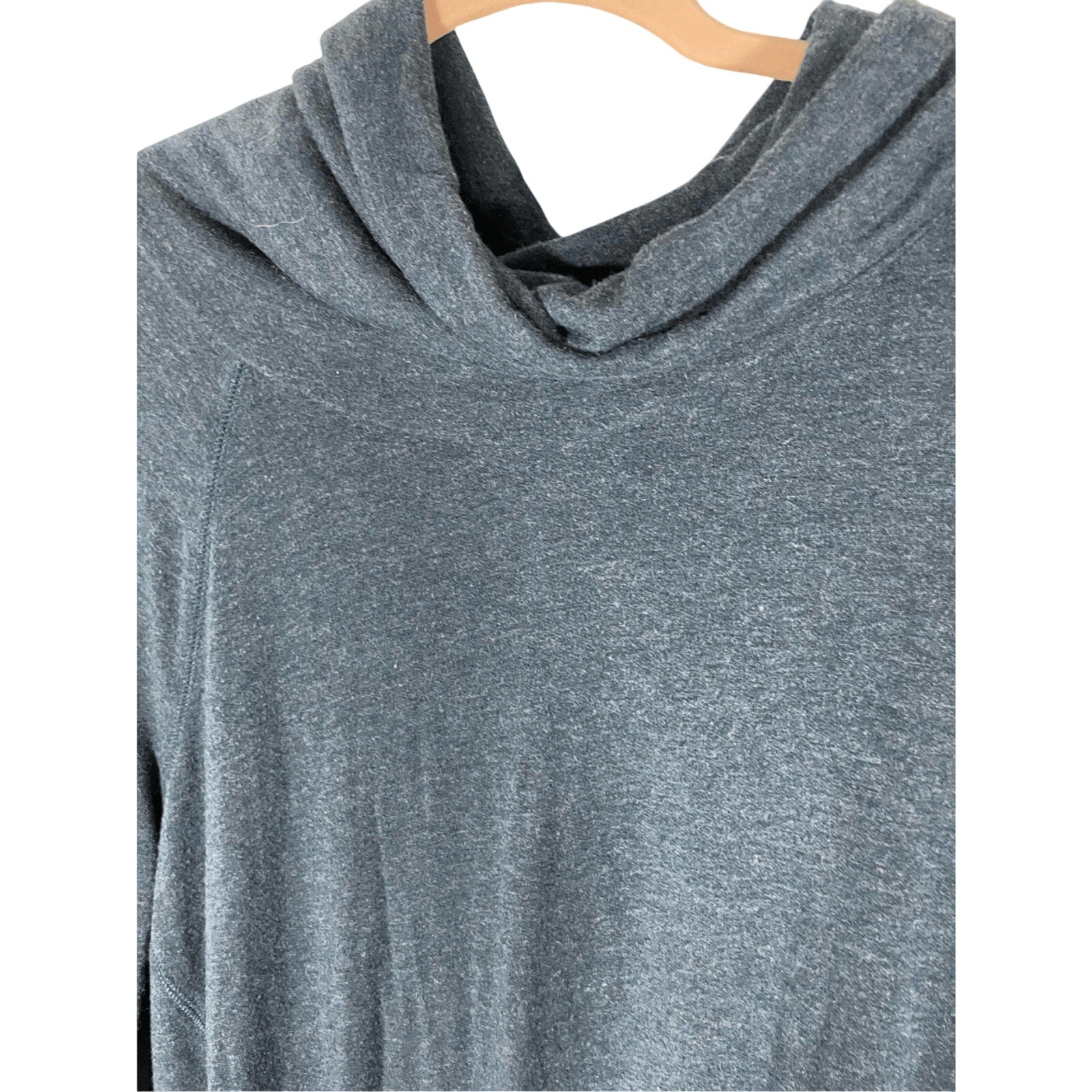 Lou & Grey Cowl Neck Tahiti Blue Medium Sweater Super Soft Cozy Comfy Loungwear